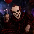 dodatek do stroju na halloween karnawal maska szalony klaun pennywise it to zabojca morderca