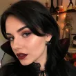 dodatek do stroju na halloween kolczyki akrylowe nietoperze czarne wampirzyca 2 szt