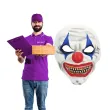 dodatek do stroju na halloween maska klaun morderca karnawal joker