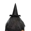 dodatek do stroju na halloween maska lateksowa czarownica wlosy kapelusz karnawal