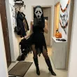 dodatek do stroju na halloween maska z kapturem morderca ghostface krzyk scream duch smierc