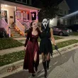 dodatek do stroju na halloween maska z kapturem morderca ghostface krzyk scream duch smierc