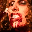 dodatek do stroju na halloween sztuczne zeby kly wampira wampirzyca dracula cosplay