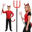 dodatek do stroju na halloween widly diabla trojzab czerwony diablica demon sukkub karnawal 51cm