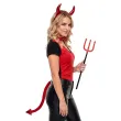 dodatek do stroju na halloween widly diabla trojzab czerwony diablica demon sukkub karnawal 51cm