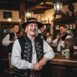 dodatek do stroju na jaselka karnawal kapelusz goral z piorkiem czarny pasterz baca