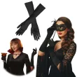 dodatek do stroju na karnawal dlugie rekawiczki eleganckie retro flapperka disco 40 cm