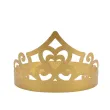 dodatek do stroju na karnawal papierowa opaska na glowe tiara diadem ksiezniczki serce zlota