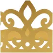 dodatek do stroju na karnawal papierowa opaska na glowe tiara diadem ksiezniczki zlota 3 szt