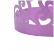 dodatek do stroju na karnawal papierowa opaska na glowe tiara ksiezniczki serce fioletowa x3
