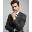dodatek do stroju na movember przypinka wasy czarno biala pin 5 6 cm