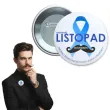 dodatek do stroju na movember przypinka wasy niebieski listopad pin 5 6 cm