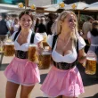 dodatek do stroju na oktoberfest wieczor kawalerski opaska na glowe kufle piwa do fotobudki