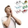 dodatek do stroju na swieta boze narodzenie okulary papierowe swiateczne przyjecie x6