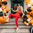 dodatki do stroju na halloween zestaw diabla rogi ogon muszka diablica demon sukkub cosplay