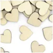 drewniane konfetti serca 50szt partydeco