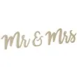 drewniany napis mr mrs bialy partydeco 1 kpl
