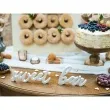 drewniany napis sweet bar bialy partydeco