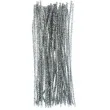 druciki kreatywne wyciory metaliczne srebrne brewis 30 cm 40 szt
