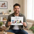 duza kartka dla taty personalizowana z zyczeniami prezent na urodziny dzien ojca a4
