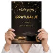 duza personalizowana kartka gratulacje z okazji zadnia matury glamour biret konfetti