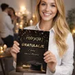 duza personalizowana kartka gratulacje z okazji zadnia matury glamour biret konfetti