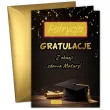 duza personalizowana kartka gratulacje z okazji zadnia matury glamour biret konfetti