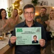 duza personalizowana kartka prezent z okazji przejscia na emeryture legitymacja zus koperta