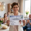 duza personalizowana kartka prezent z okazji przejscia na emeryture legitymacja zus koperta