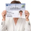 duza personalizowana kartka prezent z okazji przejscia na emeryture legitymacja zus koperta
