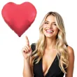 duzy balon foliowy serce xl prezent na walentynki dzien kobiet dekoracja na wesele czerwone 65
