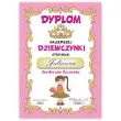 dyplom dla najlepszej dziewczynki a5