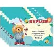 dyplom przyjaciel pluszowego misia mis i hip hop a5 5 szt