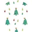 dzety samoprzylepne bozonarodzeniowe choinki brewis 24 szt