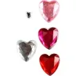 dzety samoprzylepne krysztalki serca i okragle mix titanum