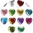 dzety samoprzylepne krysztalki serca kolorowe mix titanum 84 cm