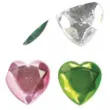 dzety samoprzylepne krysztalki serca kolorowe mix titanum 84 cm