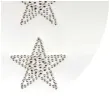 dzety samoprzylepne perelki gwiazdki srebrne brewis 6 szt