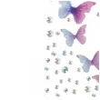 dzety samoprzylepne perelki motyle zestaw kreatywny do dekorowania diy 117 szt