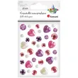 dzety samoprzylepne serca i perelki rozowy titanum 36 szt