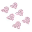 dzety samoprzylepne serca rozowy brewis 6 szt