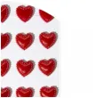 dzety samoprzylepne serca ze zdobieniem czerwone aliga 35 szt