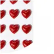 dzety samoprzylepne serca ze zdobieniem czerwone aliga 35 szt