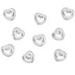 dzety w ksztalcie serca srebrny 8mm 50 szt partydecp