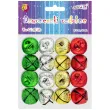 dzwoneczki dekoracyjne classic czerwony zloty srebrny zielony aliga 20 mm 16 szt