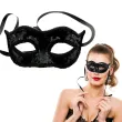 elegancka czarna maska wenecka z cekinami dodatek do stroju na karnawal