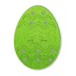 etui na sztucce wielkanocne pisanki i fale zielony 2 szt