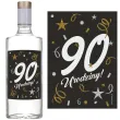etykieta na butelke 90 urodziny glamour birthday 85x120 mm 5 szt