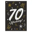 etykieta na butelke urodziny 70 glamour birthday 85x120 mm 5 szt