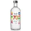 etykieta na butelke urodziny 70 rainbow 85x120 mm 5 szt